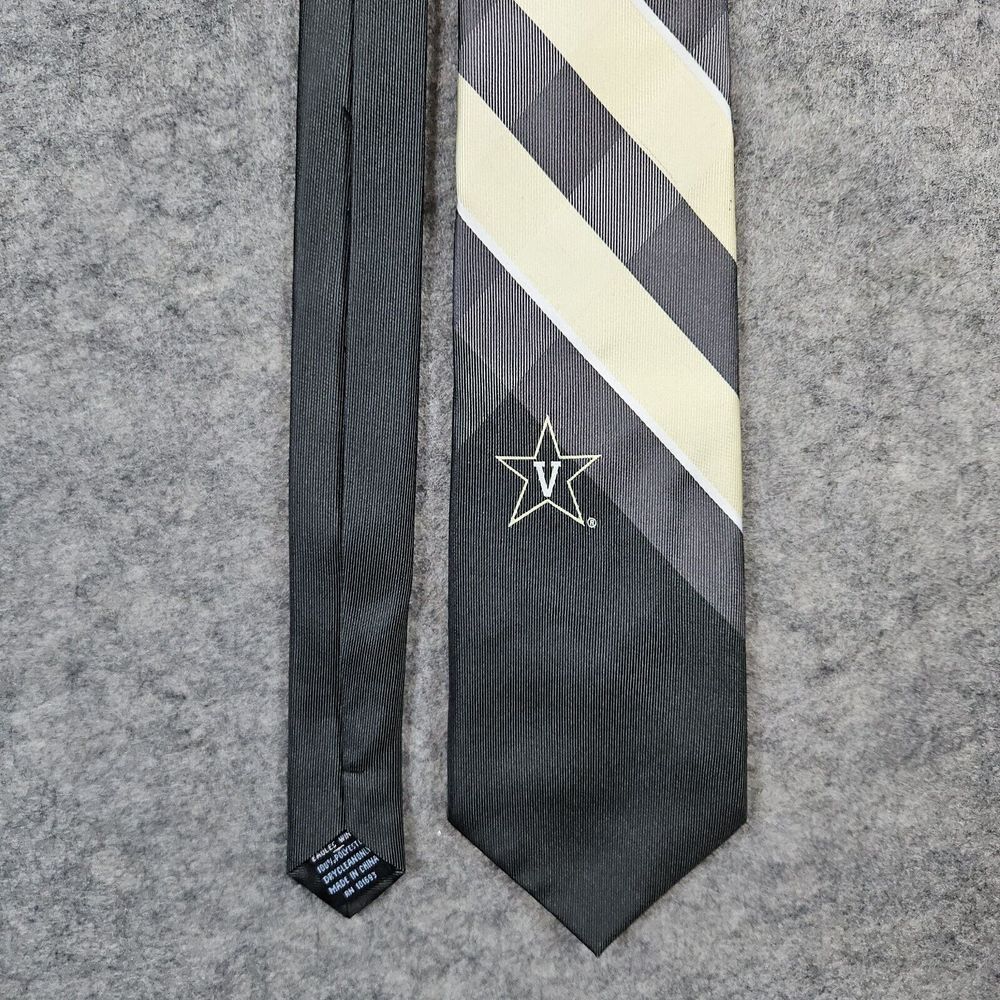 Eagles Wings‎ Polyester Neck Tie Vanderbilt Commodores Diagonal Stripes 56x3.5
